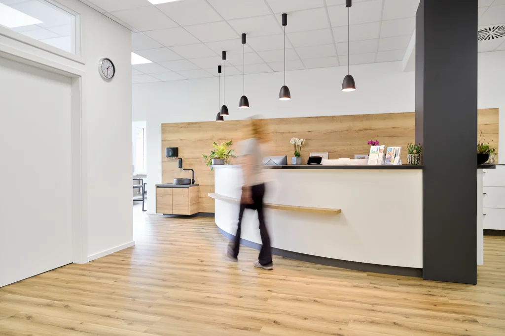 Eingangsbereich der Praxis.